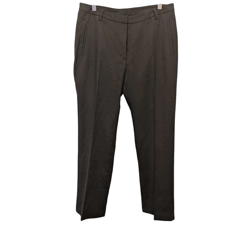 United Colors of Benetton Straight‎ Leg Dress Pants Wool Brown Workwear Trousers